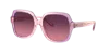 Coach Woman Sunglasses Hc8395u Cr614 In Burgundy Gradient Polar