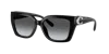 Coach Full Fit Idol Square Cat Eye Sunglasses In Grey Gradient Polar