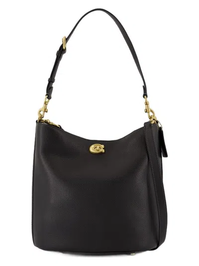 Coach Women's 100% Cow Leather Bag In Black