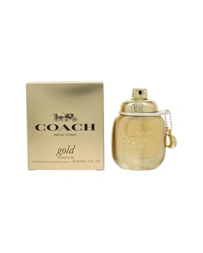 Coach Women's 1oz Nyc Gold Parfum Spray In Transparent