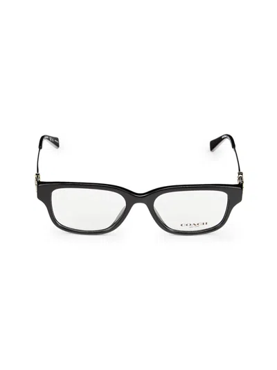 Coach Women's 51mm Rectangle Eyeglasses In Black
