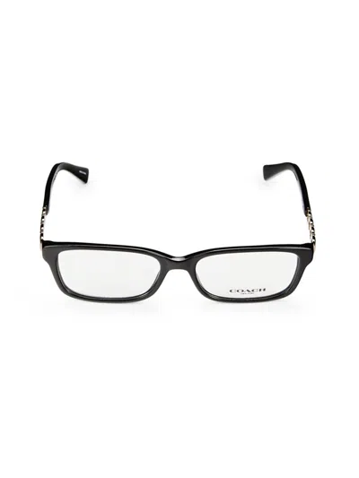 Coach Women's 52mm Rectangle Eyeglasses In Black