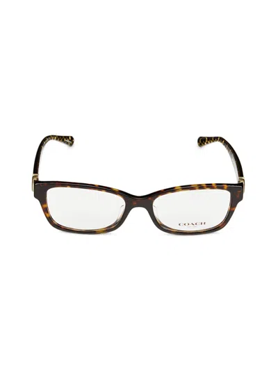 Coach Women's 53mm Rectangle Eyeglasses In Brown