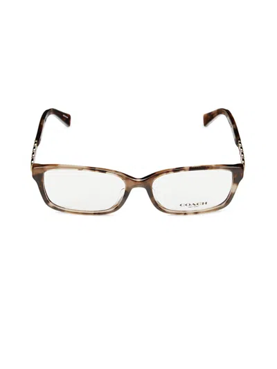 Coach Women's 54mm Rectangle Eyeglasses In Brown
