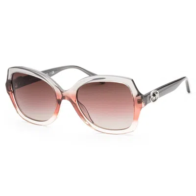 Coach Women's 56mm Grey Burgundy Gradient Sunglasses In Multi