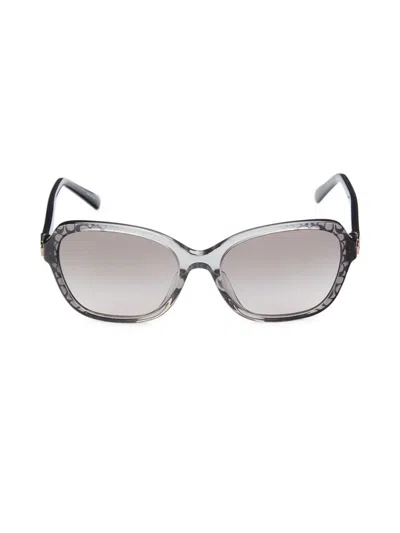 Coach Women's 0hc8349u 56mm Square Sunglasses In Grey