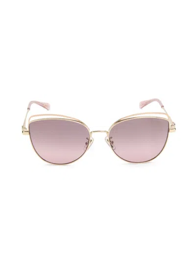 Coach Women's 57mm Gradient Butterfly Sunglasses In Pink