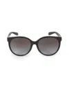 Coach Women's 57mm Round Sunglasses In Black