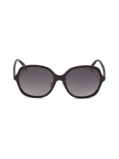 Coach Women's 58mm Round Sunglasses In Black