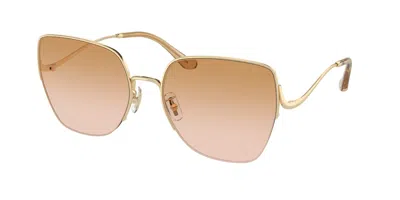 Coach Women's 60mm Shiny Light Sunglasses Hc7156d-90052d-60 In Gold