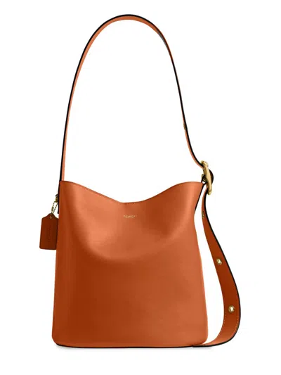 Coach Women's Bleecker Leather Bucket Bag In Brown