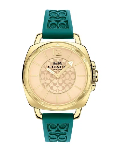 Coach Women Boyfriend Watch In Gold