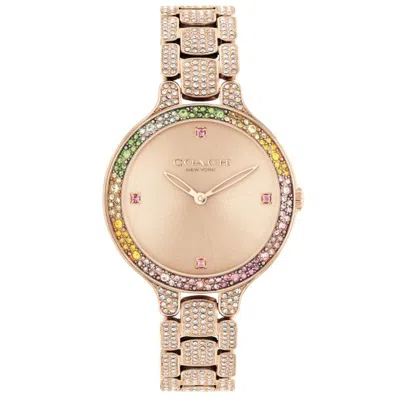 Coach Women's Chelsea 32mm Quartz Watch 14504166 In Gold
