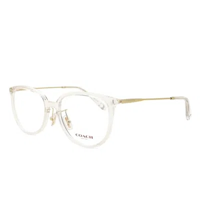 Coach Women's Clear Eyeglass Frames In Crystal In Gray