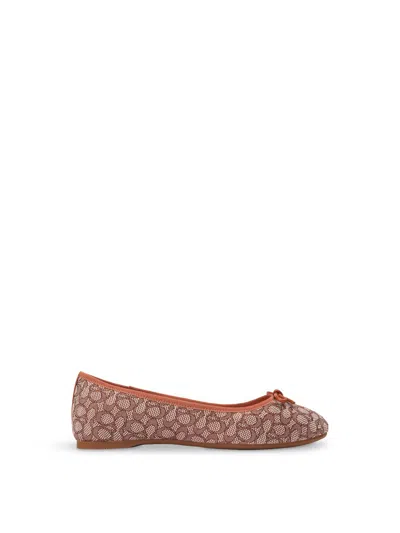 Coach Abigail Flat In Signature Textile Jacquard In Multi