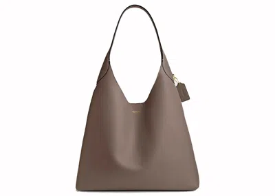Pre-owned Coach Women's  Brooklyn Shoulder Bag 39 In Brass/dark Stone