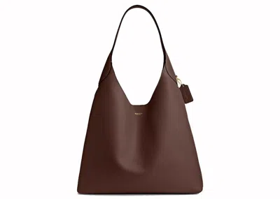 Pre-owned Coach Women's  Brooklyn Shoulder Bag 39 In Brass/maple