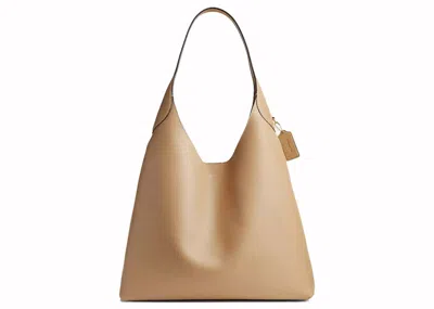 Pre-owned Coach Women's  Brooklyn Shoulder Bag 39 In Brass/tan In Brown