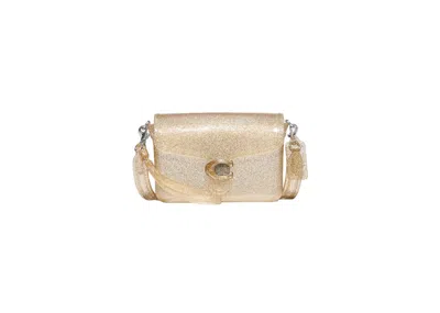 Pre-owned Coach Women's  Jelly Tabby Shoulder Bag In Silver/gold In Multi