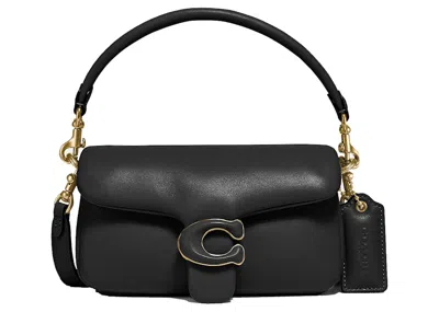 Pre-owned Coach Women's  Pillow Tabby Shoulder Bag 18 In Black