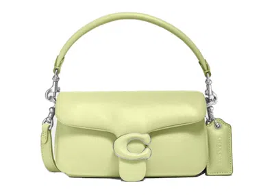 Pre-owned Coach Women's  Pillow Tabby Shoulder Bag 18 In Pale Lime