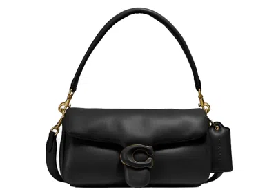 Pre-owned Coach Women's  Pillow Tabby Shoulder Bag 26 In Black