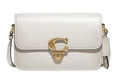 Pre-owned Coach Women's  Shoulder Bag Studio In Brass/chalk In Multi