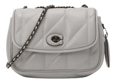 Pre-owned Coach Women's  Shoulder Bag With Quilting Pillow Madison In Dove Grey