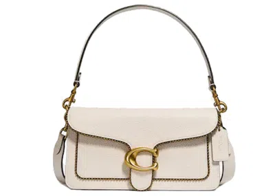 Pre-owned Coach Women's  Tabby Shoulder Bag 26 Beadchain In Chalk