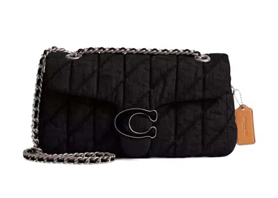 Pre-owned Coach Women's  Tabby Shoulder Bag 26 With Quilting In Silver/black