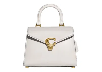 Pre-owned Coach Women's  Top Handle Sammy In Chalk In Gray