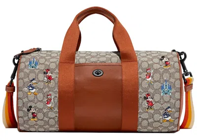 Pre-owned Coach Women's  X Disney Dufflein Cocoa In Brown