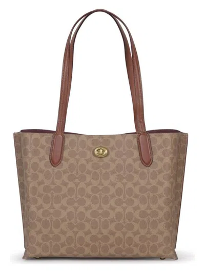 Coach Women's Coated Canvas Signature Willow Tote