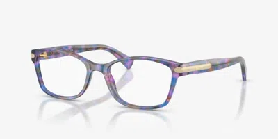 Coach Women's Confetti Tortoise Frames In Purple In Neutral