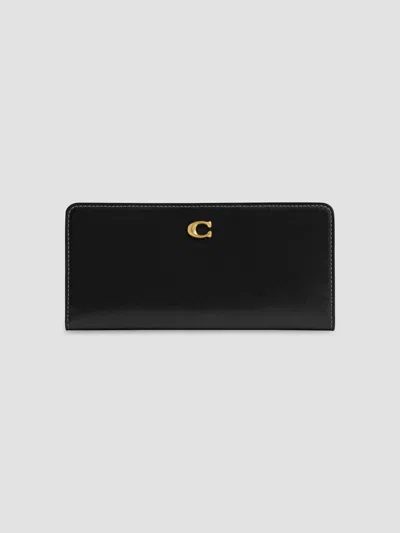 Coach Women's Essential Slim Leather Wallet In Black