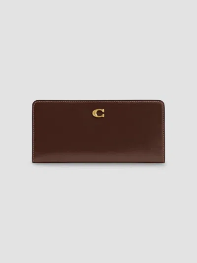 Coach Women's Essential Slim Leather Wallet In Maple