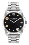 Coach Women's Greyson 36mm Quartz Watch In Silver