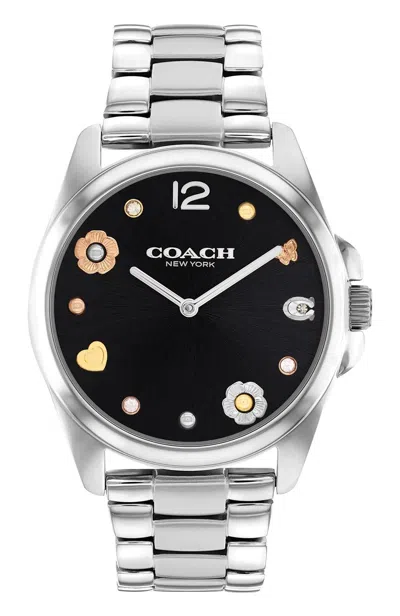 Coach Women's Greyson 36mm Quartz Watch In Silver