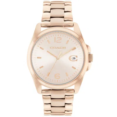 Coach Women's Greyson Rose Gold Dial Watch In Multi