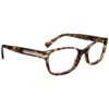 Coach Women's Hc6065 Eyeglasses In Confetti Light Brown