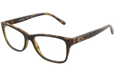 Coach Women's Hc6129 Eyeglasses In Black/tortoise In White
