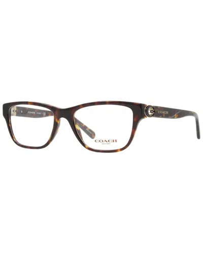Coach Women's Hc6154 50mm Optical Frames In Brown