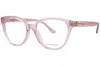 Coach Women's Hc6234u Eyeglasses In Transparent Dusty Rose In Pink