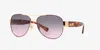 Coach Women's Hc7059 L138 Eyeglasses In Purple/gold In Brown