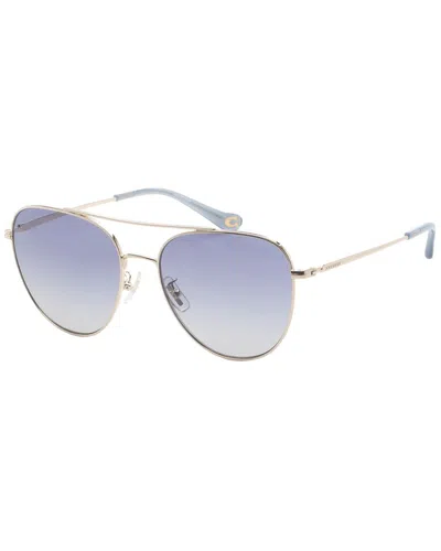 Coach Women's Hc7182 56mm Sunglasses In Transparent