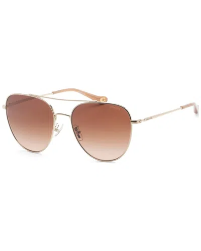 Coach Women's Hc7182 56mm Sunglasses In Yellow