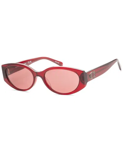 Coach Women's Hc8353f 57mm Sunglasses In Red