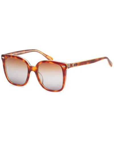 Coach Women's Hc8381u 54mm Sunglasses In Brown