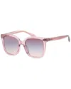 Coach Purple Blue Peach Gradient Square Ladies Sunglasses Hc8381u 57820j 54 In Pink