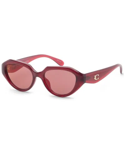 Coach Women's Hc8433u 52mm Sunglasses In Pink